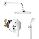 Душова система прихованого монтажу зі змішувачем Grohe Eurosmart New (UA25183004)