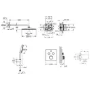 Душова система прихованого монтажу з термостатом Grohe Grohtherm SmartControl (UA26405SC1)
