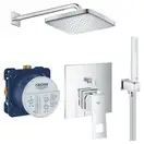 Душова система прихованого монтажу зі змішувачем Grohe Eurocube New Tempesta 250 (UA26415SC3)