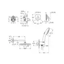 Grohe Eurosmart Tempesta 250 Душевая система, черный матовый (UA26415SC8)