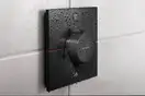 Душова система прихованого монтажу Hansgrohe Pulsify Ø260 мм із термостатом ShowerSelect Comfort E (колір - чорний матовий)  1557224140670