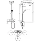 Душова система Hansgrohe Pulsify 260 1jet з ShowerTablet 400, хром (24220000)