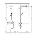 Hansgrohe Pulsify Showerpipe 260, черный матовый (24221670)