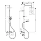 Душова система Hansgrohe Vernis Blend Showerpipe 200 1jet EcoSmart для ванни з термостатом, хром (26089000)