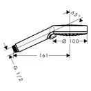 Душевая система без смесителя Hansgrohe Vernis Shape (цвет - хром) (26282000) фото 7 Aquada.com.ua