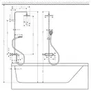 Душевая система с термостатом для ванны Hansgrohe Vernis Shape (цвет - хром) (26284000) фото 5 Aquada.com.ua
