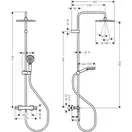 Hansgrohe Vernis Blend Душевая система, Matt Black (26428670)