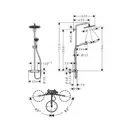 Hansgrohe Croma Select S 280 1jet Душевая система, бронза матовая (26891140)