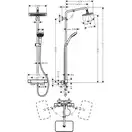 Hansgrohe Croma E Showerpipe 280 Душевая система, хром (27660000)
