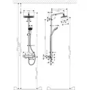 Hansgrohe Croma E Showerpipe 280 Душевая система, хром (27660000)