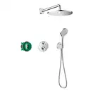 Душова система Hansgrohe Croma E 280 1jet Ecostat S 7 в 1, хром (27954000)