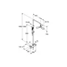Fizz Dual Shower System з термостатом 6709505-00 верхній душ+ручний душ (розпродаж) Kludi НІМЕЧЧИНА