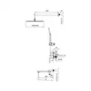 KOER KB-66009-05 Душевая система, черный (KR3509)