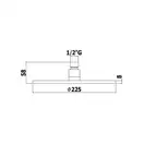 Душевая система скрытого монтажа Paffoni Shower Ø 225 мм + гигиенический душ Paffoni Tweet Round Mix (цвет - белый матовый) (KITLIG015BO+ZDUP110BO) фото 11 Aquada.com.ua