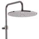 Душова система Paffoni Light, з термостатом, верхня лійка 300 мм, Brushed Black Nickel (ZCOL646KLIQNKNSP)