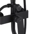 Душевой гарнитур REA HASS BLACK черный с изливом (REA-B9968)