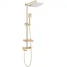 Rea Jack Gold Душевой гарнитур с изливом, золото (REA-P7008)