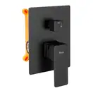 Душовий гарнітур прихованого монтажу REA ORIX BLACK + BOX чорний матовий (REA-P8465)
