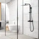 Душевой гарнитур Yoka GOBA 30 BLACK черный с термостатом (BP.GOBA-THERM-30-BLK)