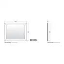 Дзеркало Flaminia EverGreen 100х80, bianco opaco (EG100S)