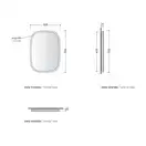 Дзеркало Flaminia Flag 52х72 з LED підсвічуванням, (FG52SPE)