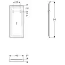 Зеркало с подсветкой Geberit Xeno² 91 х 40 см (500.520.00.1) фото 3 Aquada.com.ua
