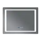 Дзеркало Mixxus STYLE MR03-70x50 з Led Touch, Anti-fog, димером, регулятором яскравості, годинником (MI6006)