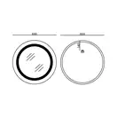 Дзеркало Mixxus PLAIN MC02-60 з Led Touch, Anti-fog, димером, регулятором яскравості, годинником (M (MI6012)