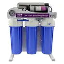 RAIFIL Система зворотного осмосу з насосом 75G на станині 10" Slim BLUE з ультрафіолетом (2795)