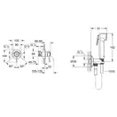 Grohe BauClassic Гігієнічний душ з прихованим змішувачем, хром (UA2904800S)