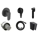 Комплект гігієнічного душу Hansgrohe Vernis Blend з лійкою Noken Round, Matt Black (20220001)