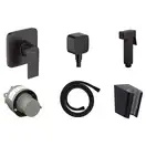 Комплект гігієнічного душу Hansgrohe Vernis Blend з лійкою Noken Square, Matt Black (20220002)