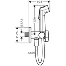 Hansgrohe S EcoSmart+ Гігієнічний душ, Matt White (29230700)