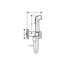 Hansgrohe S EcoSmart+ Комплект гігієнічного душу, хром (29232000)