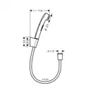 Гігієнічний душ Hansgrohe 1jet, Brushed Bronze (32129140)