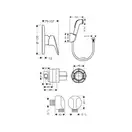 Гігієнічний душ Hansgrohe Logis з душовою лійкою, хром (3B111219)