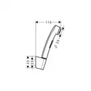 HANSGROHE 1jet Гігієнічний ручний душ, brushed black chrome (96907340)