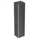 Зовнішня інсталяція для унітазу для підлоги 101 см Geberit Monolith Plus (фронтальна панель - скло пісочно-сіре / бічна панель - алюміній)  131.201.JL.7