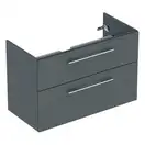 Зовнішня інсталяція для підвісного унітазу 101 см Geberit Monolith Plus (фронтальна панель – кераміка під бетон / бічна панель – алюміній)  131.221.JV.7