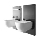 Наружная инсталляция для подвесного унитаза 101 см Geberit Monolith Plus, стекло чёрное (131.221.SJ.5) фото 2 Aquada.com.ua