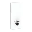 Зовнішня інсталяція для підвісного унітазу 114 см Geberit Monolith Plus (фронтальна панель – скло біле/бокова панель – алюміній)  131.231.SI.7