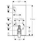 Наружная инсталляция для напольного унитаза 114 см Geberit Monolith Plus, стекло чёрное (131.233.SJ.5) фото 3 Aquada.com.ua