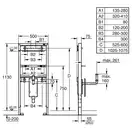 Grohe Rapid SL Инсталляция для раковины, встроенный сифон (38625001)