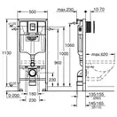 Grohe Solido 4-в-1 Инсталляция для унитаза, хром (39930000)