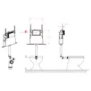Koer KT-0405 Инсталляционный бачок для напольного унитаза (KR5314)