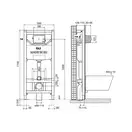 Oli 120 PLUS Инсталляция для унитаза, механическая (099949)