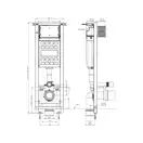 Інсталяція для для унітаза Eko Frame (A89P10T010), Roca