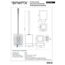 Щітка для унітазу  139113142 Solo з настінним тримачем (скло) Bemeta Чехія