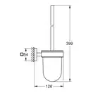 Йоршик підвісний Grohe QuickFix Start Cube, хром  40977000