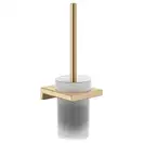 Ёршик подвесной Hansgrohe AddStoris, матовая бронза/стекло матовое (41752140) фото 1 Aquada.com.ua